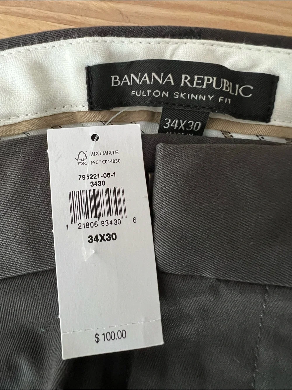 Banana Republic Rapid Movement Chinos Fulton skinny fit in Navy, Charcoal & Tan